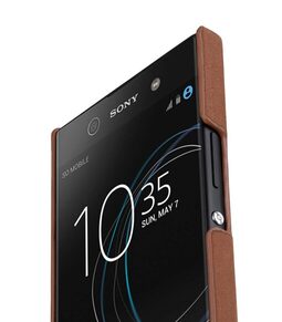 Melkco Premium Leather Snap Cover for Sony Xperia XA1 Ultra - ( Classic Vintage Brown )