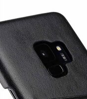 Melkco PU Leather Dual Card Slots Back Cover Case for Samsung Galaxy S9 - (Black)