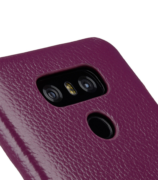 Melkco Premium Leather Card Slot Back Cover V2 for LG G6 - ( Purple LC )