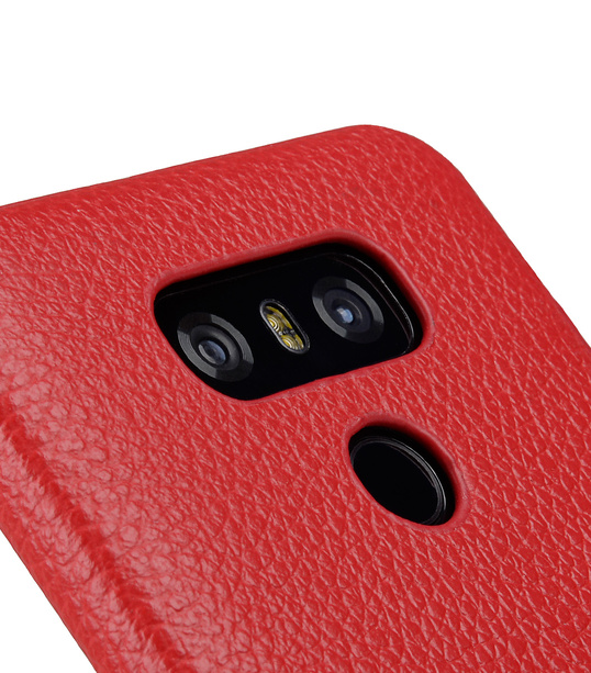 Melkco Premium Leather Card Slot Back Cover V2 for LG G6 - ( Red LC )