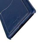 Premium Leather Card Slot Snap Cover for Nokia 6 - (Dark Blue LC) Ver.2