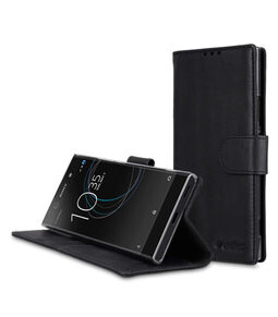 Premium Leather Case for Sony Xperia XA1 - Wallet Book Clear Type Stand