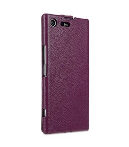Premium Leather Case for Sony Xperia XZ Premium - Jacka Type (Purple LC)