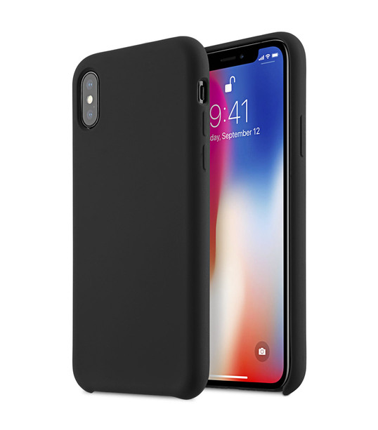 Melkco Aqua Silicone Case for Apple iPhone X - (Black)