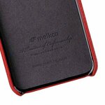 Premium Leather Card Slot Back Cover Case for Apple iPhone X - (Red LC)Ver.1