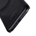 Mini PU Leather Card Slot Cover Case for Apple iPhone X - (Black)Ver.2