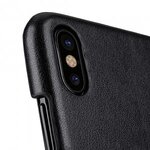 Mini PU Leather Card Slot Cover Case for Apple iPhone X - (Black)Ver.2