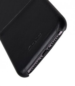 Melkco Elite Series Waxfall Pattern Premium Leather Coaming Pocket Case for Apple iPhone XR - (Black WF)