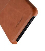 Melkco Elite Series Waxfall Pattern Premium Leather Coaming Pocket Case for Apple iPhone X - (Tan WF)