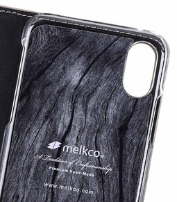 Melkco Fashion Cocktail Series Premium Leather Slim Flip Type Case for Apple iPhone X - ( Gold )