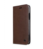 Melkco Fashion Cocktail Series Slim Flip Premium Leather Case for Apple iPhone X - (Italian Brown)