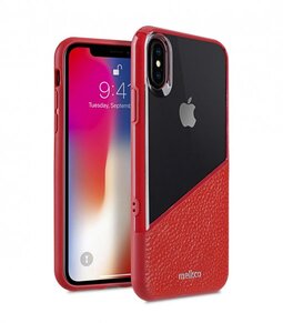 Melkco Kubalt Series Edelman Rugged Case for Apple iPhone X - (Red / Red)