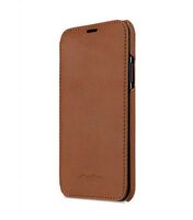 Melkco Premium Leather Case for Apple iPhone X - Face Cover Book Type (Classic Vintage Brown)Ver.3