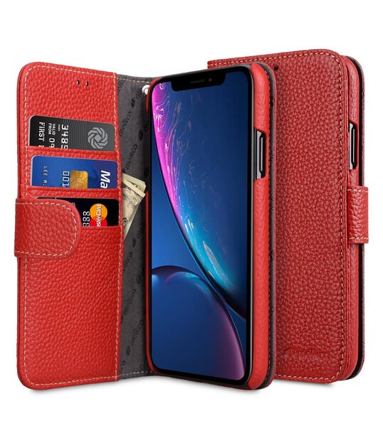 Premium Leather Case for Apple iPhone XR- Wallet Book Type