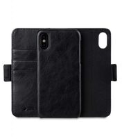 Melkco PU Leather Case for Apple iPhone X - Alphard Wallet Type (Black CH PU)