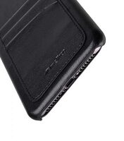 Melkco PU Leather Triple Card Slots Back Cover Case for Apple iPhone XS Max - (Black)