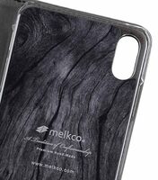 Melkco Premium Leather Type Case for Apple iPhone XR - Wallet Plus Book (Black LC)