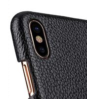 Premium Leather Card Slot Cover Case for Apple iPhone X - (Black LC)Ver.2