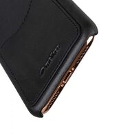 Premium Leather Card Slot Cover Case for Apple iPhone X - (Vintage Black CH)Ver.2
