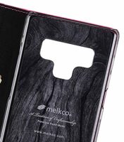 Melkco Fashion Cocktail Series Cross Pattern Premium Leather Slim Flip Type Case for Samsung Galaxy Note 9 - ( Peach CP )