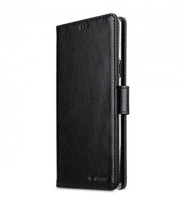 Melkco PU Leather Wallet Book Clear Type Case for Samsung Galaxy Note 9 - (Black)