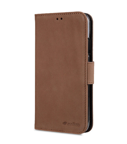 Premium Leather Case for Apple iPhone XR - Wallet Book ID Slot Type (Classic Vintage Brown)