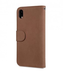 Melkco Premium Leather Case for Apple iPhone XR - Wallet Book ID Slot Type (Classic Vintage Brown)