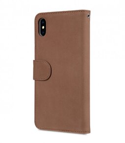 Melkco Premium Leather Case for Apple iPhone XS Max - Wallet Book ID Slot Type (Classic Vintage Brown)