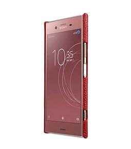 Melkco Premium Leather Card Slot Cover Case for Sony Xperia XZ1 - (Red LC)Ver.2