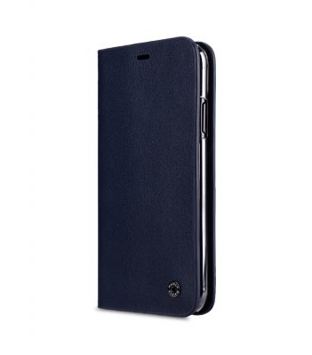 Melkco Fashion Cocktail Series Premium Leather Slim Flip Type Case for Apple iPhone XR - (Navy)