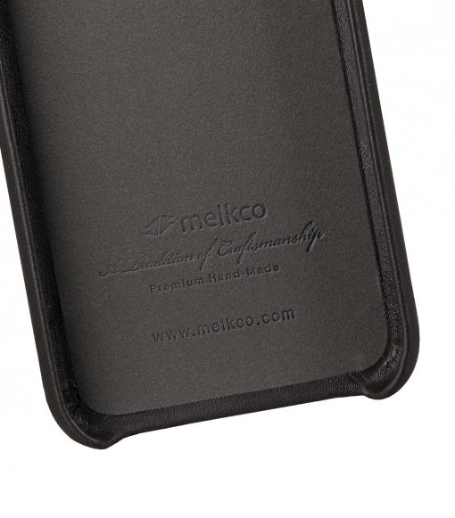 Melkco Origin Series Premium Sheep Leather Regal Snap Cover Case for Apple iPhone X / XS - ( Grey )
