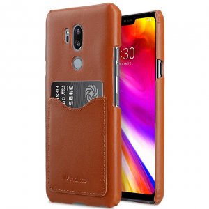 Premium Leather Card Slot Back Cover Case for LG G7 ThinQ / G7 Plus ThinQ