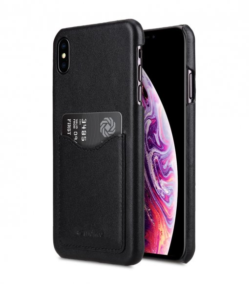 Premium Leather Card Slot Back Cover Case for Apple iPhone XS Max