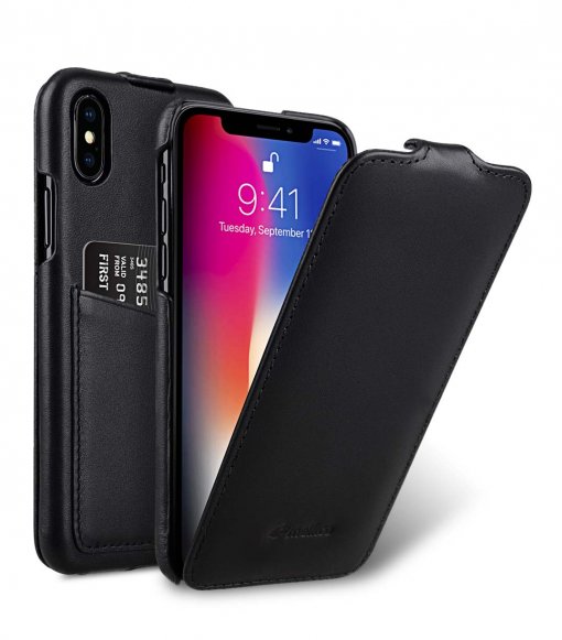 Premium Leather Case for Apple iPhone X / XS - Jacka Back Pocket