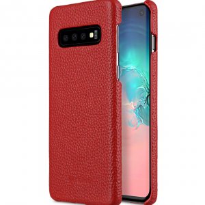 Premium Leather Snap Cover Case for Samsung Galaxy S10+