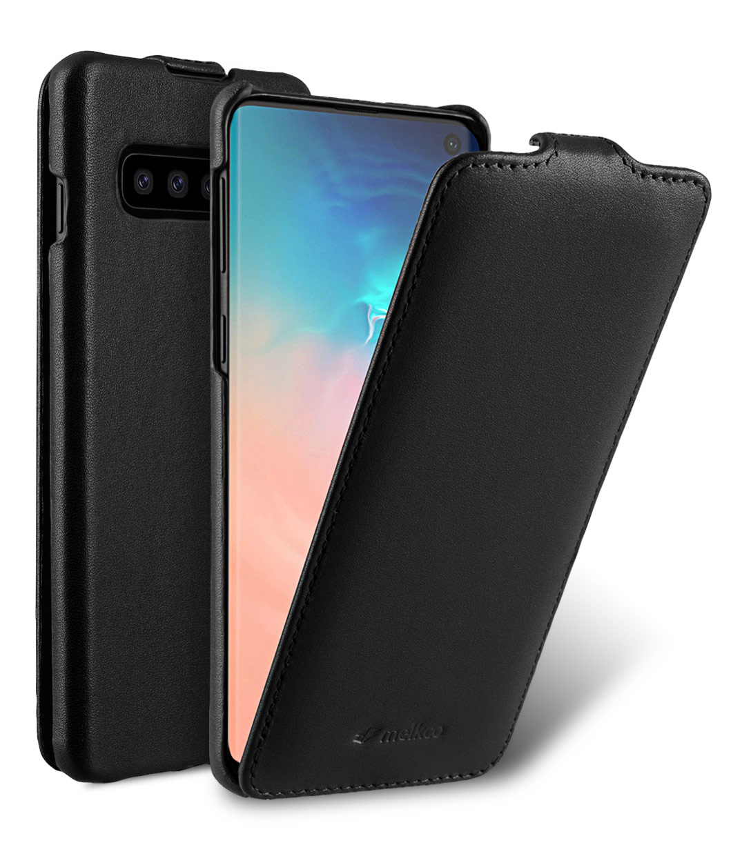 Premium Leather Jacka Type Case for Samsung Galaxy S10