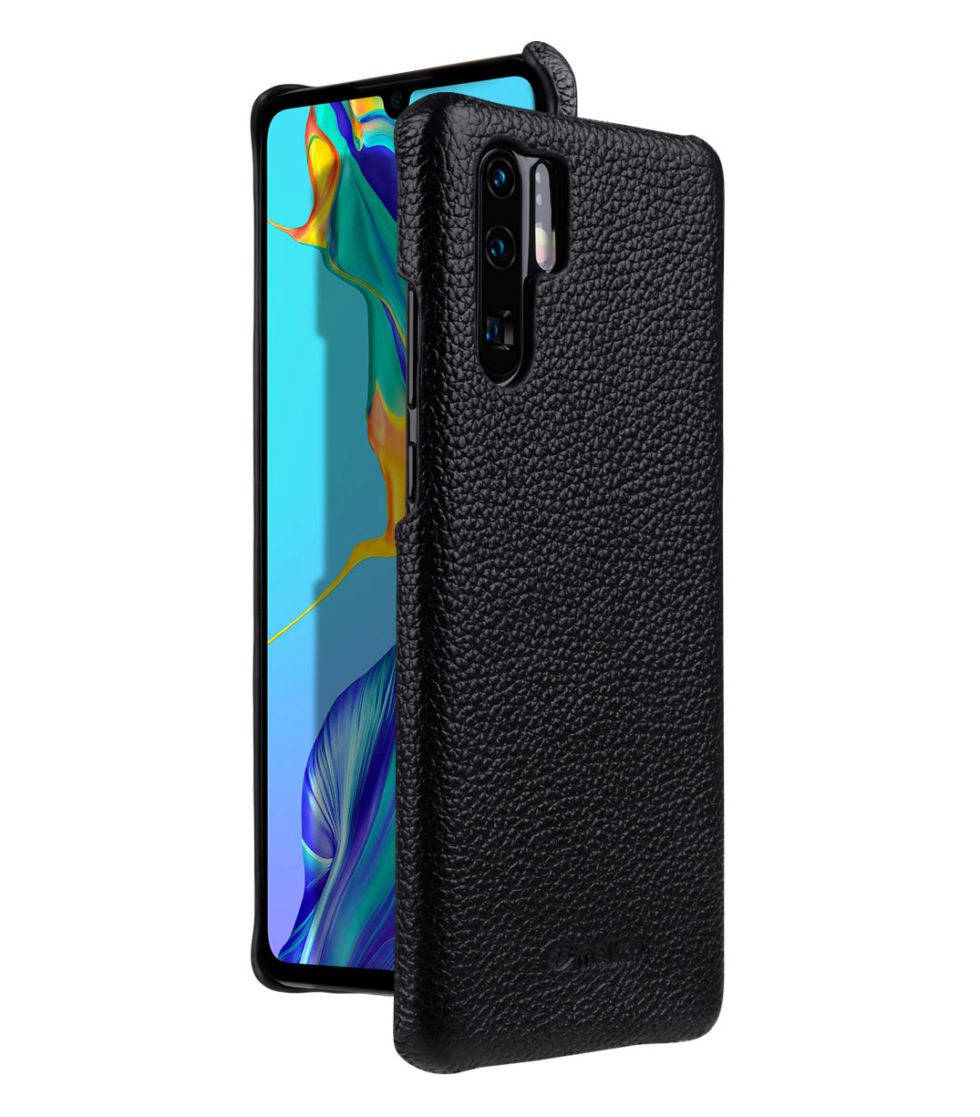 Premium Leather Snap Cover Case for Huawei P30 Pro