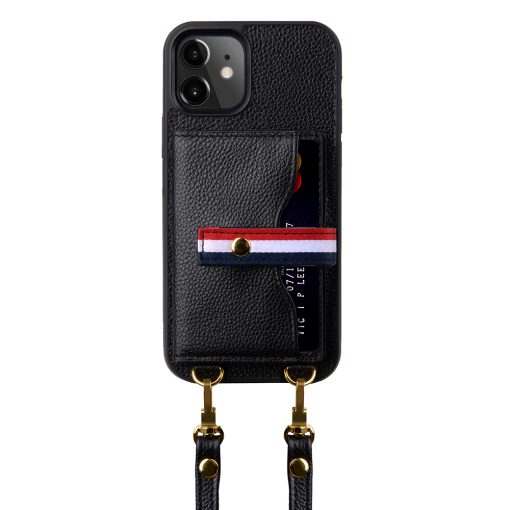 Melkco Fashion Paris series leather case with strap for iPhone 12 Pro Max