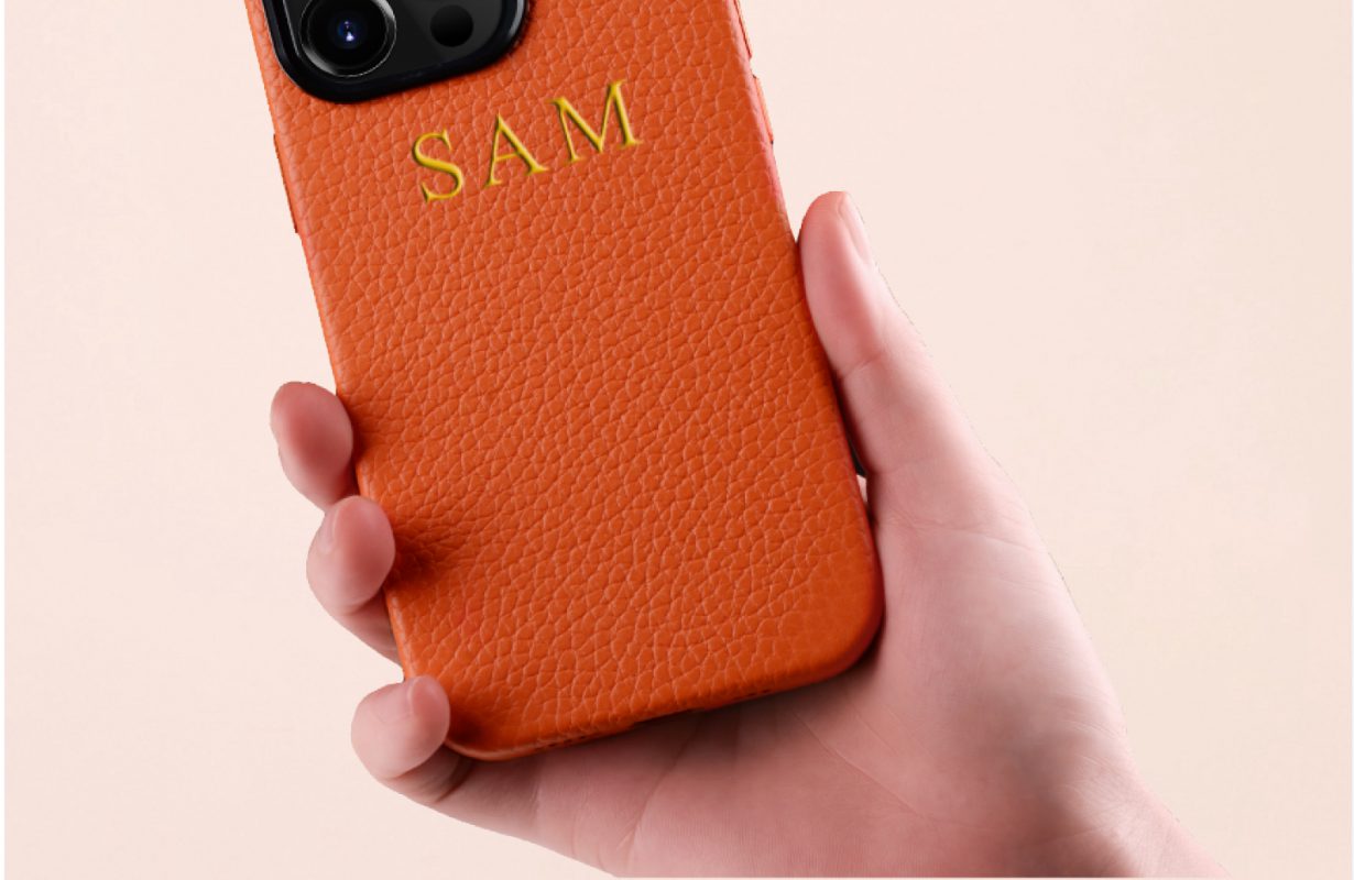 Personalised Phone 11 Genuine Leather Monogram Case