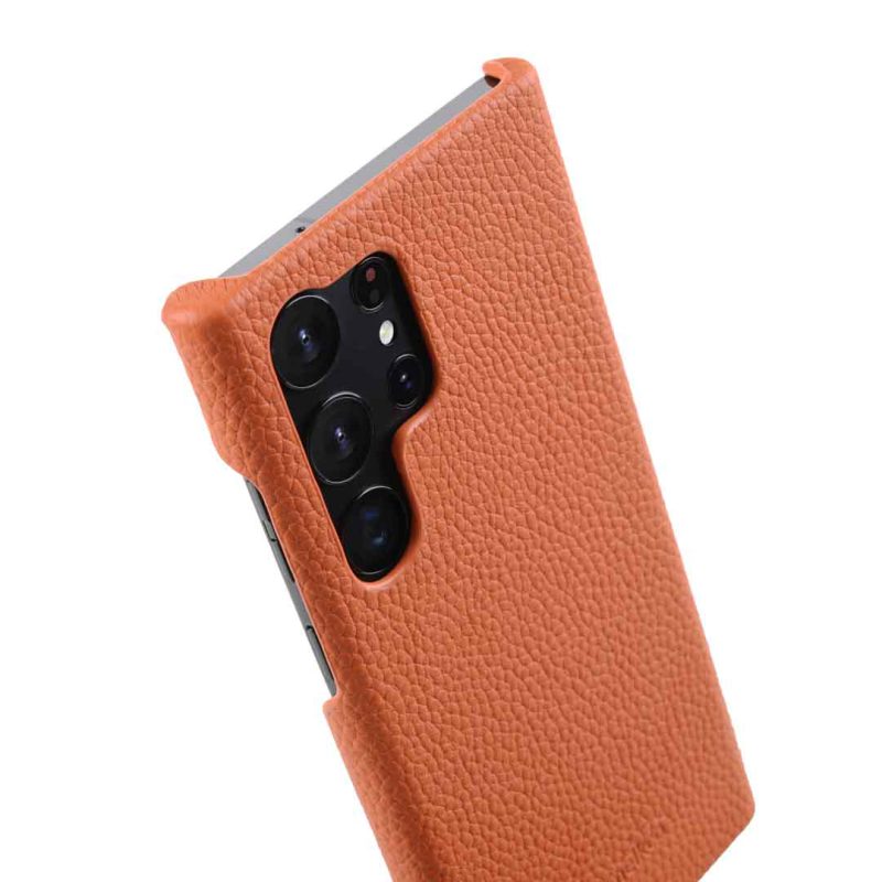 Leather snap case for samsung-galaxy-s23 Ultra